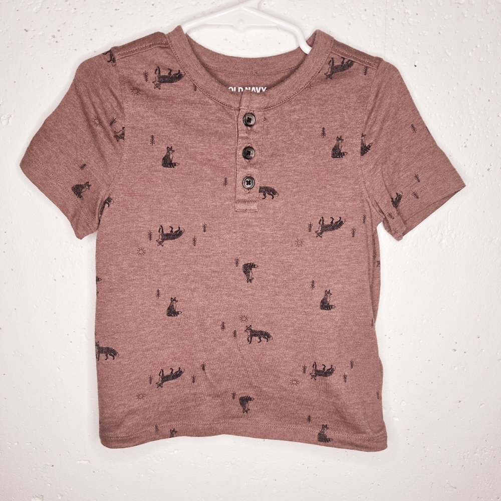 Toddler short sleeve henley